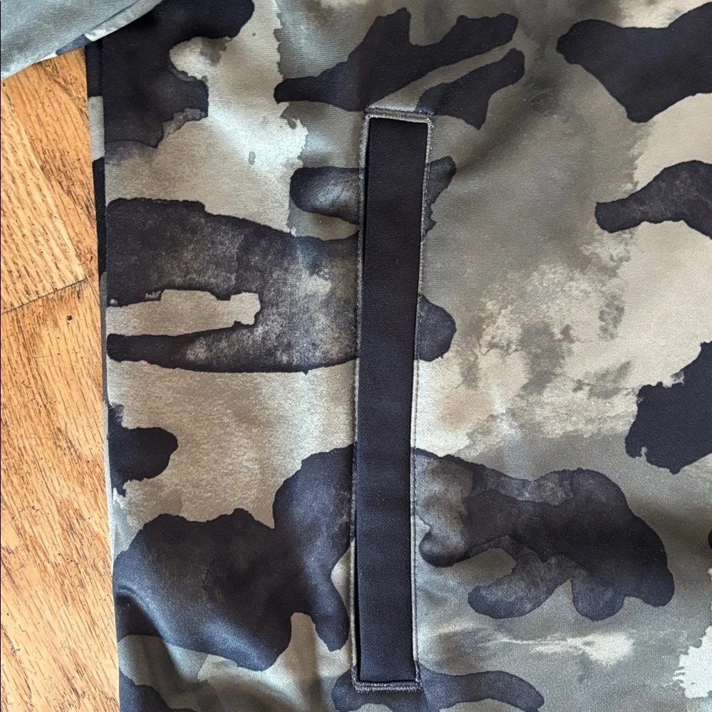 The North Face Black and Camouflage Full-Zip Jacket